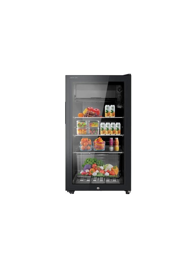 Mini Refrigerator 83L with Fast Cooling, Low Noise & UK Plug