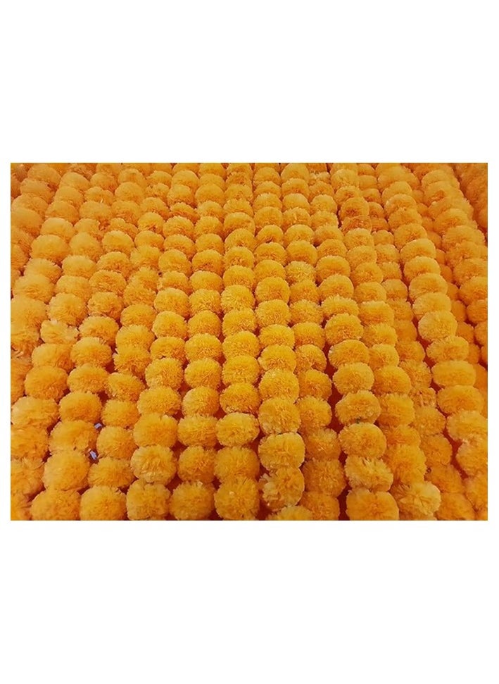 RK - TIED RIBBONS Artificial Marigold Flowers String - Image 1