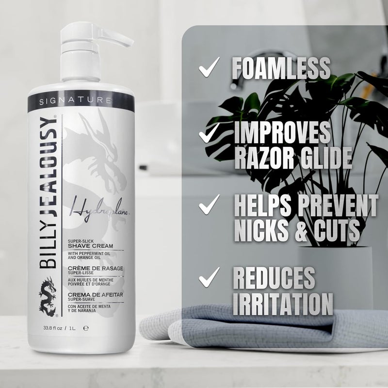 Billy Jealousy Hydroplane Super-Slick Shave Cream for Men - 33.8 oz - Image 3
