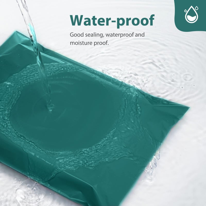 Fuxury Poly Mailers 14.5x19 Inch 50 Pcs, Waterproof Shipping Bags for Clothing, Strong Adhensive Shipping Envelopes for Small Business, Self Seal Mailers Poly Bags Mailing Envelopes Forest Green - Image 3