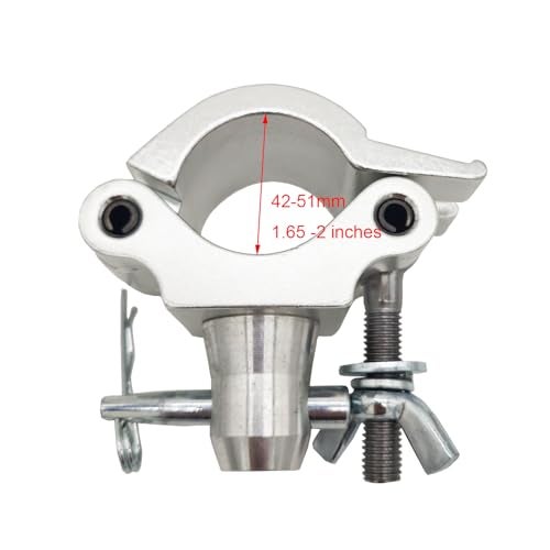 Douzime 2" Aluminum Wrap-Around Coupler Clamp for 42-51mm Stage Lighting Truss Clamps Pipe 660 lbs Weight Capacity - Image 5