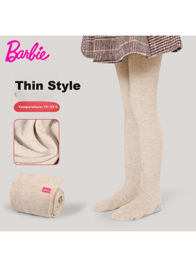 Barbie Babi Babi Children's Tights, Thin Spring And Autumn Style, White Girls' Leggings, Black Versatile Student Base Socks - Image 1