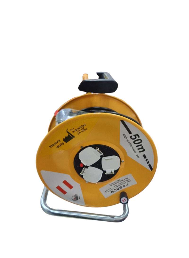 50m 3-way Steel Cable Reel - Image 1