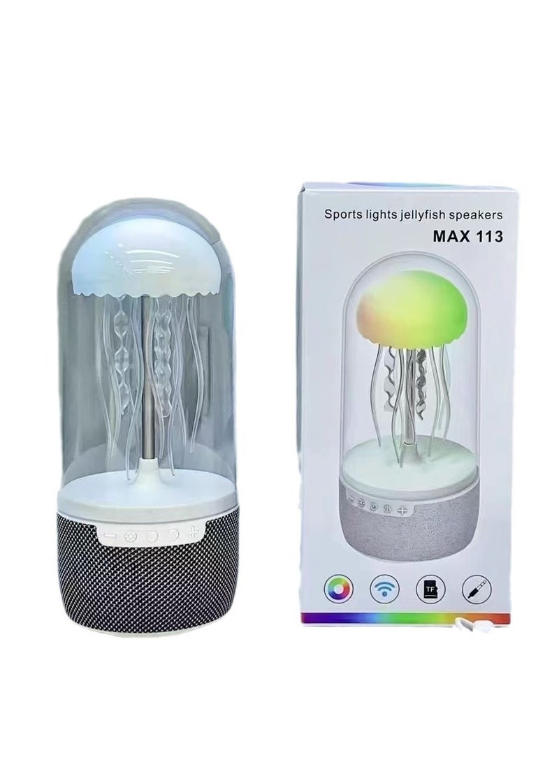 Jellyfish Bluetooth Audio Creative Mini Portable Colorful Light Octopus Wireless Bluetooth Speaker Desktop Ornaments - Image 1