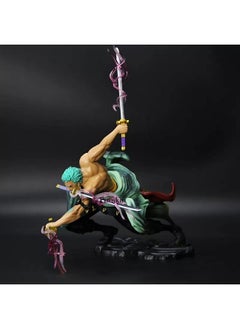Trunkin Trunkin Rubber | One Piece Roronoa Zoro Battle Mode Action Figure | Three Thousand World Anime Figure Doll Model Statue | Anime Pvc Figurine, Multi Colour, Large,10 X 10 cm  - Image 5