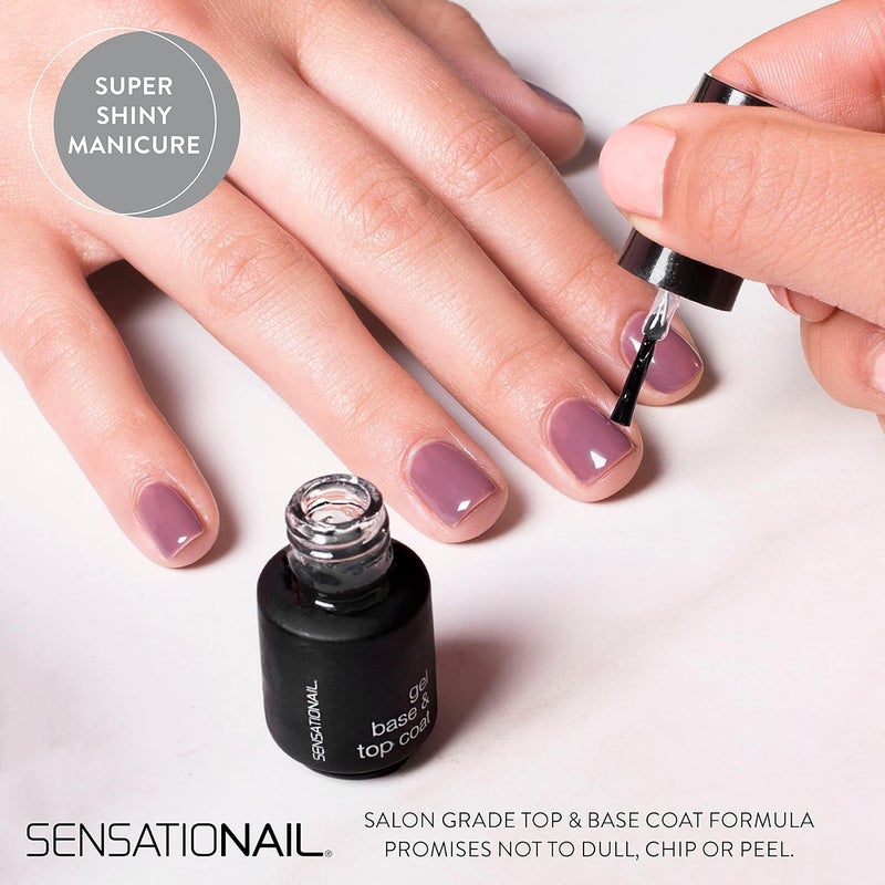 SensatioNail مجموعة طلاء الأظافر جل/UV من Sensationail، مجموعة بداية للتعبئة، مانيكير بدرجة صالون يدوم طويلاً، أساسيات الأظافر للمبتدئين، تدوم حتى 2 أسبوع، مجموعة مكونة من 4 قطع - Image 4