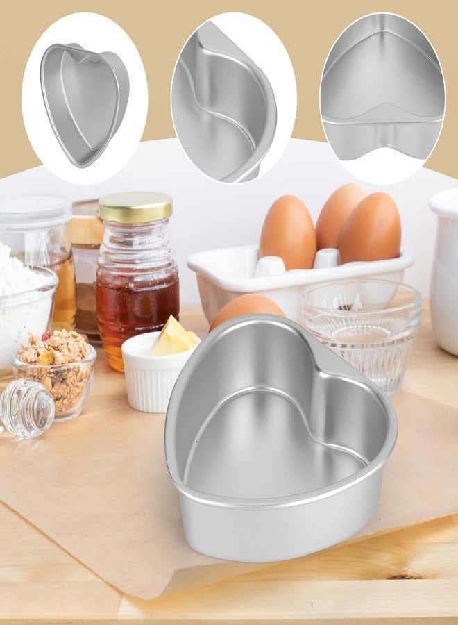Axigundaone 2 Pcs Heart Shaped Cake Pan, 10 Inch Aluminum Cake Tin Non-Stick, Heart Shaped Baking Molds for Cake Baking, Snack Cooking - Image 5