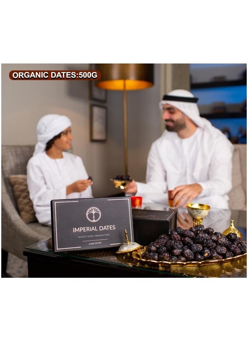 Imperial Dates - Organic Ajwa  Dates By Imperial Dates 500g - Image 1