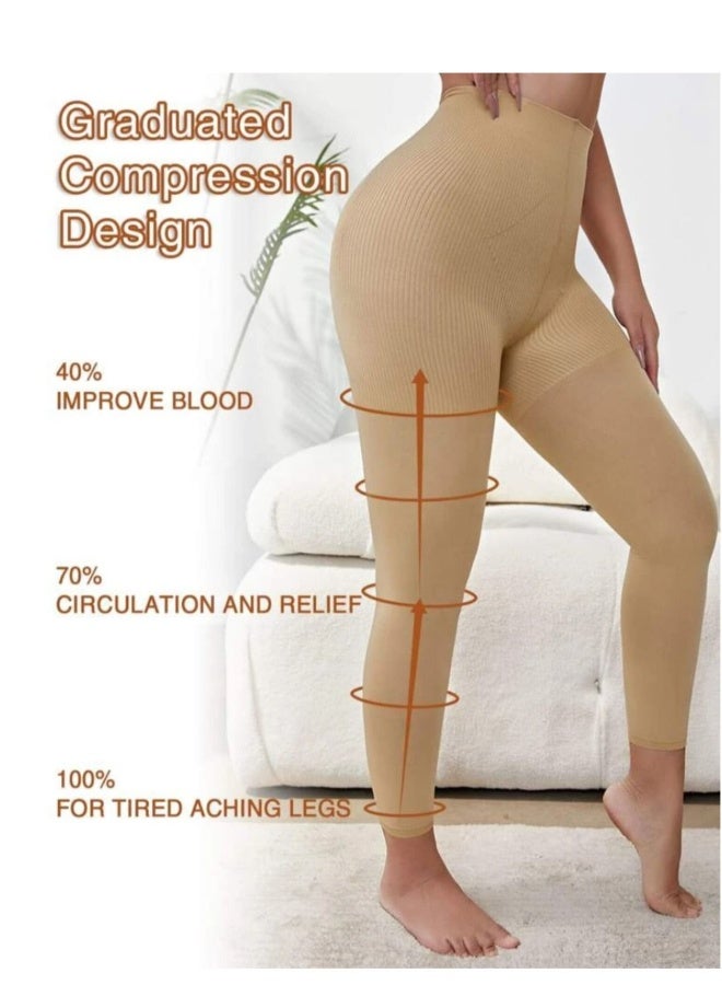 Fstyle Medical Leggings with a High Waist Suitable for Varicose Veins Size M - Image 4