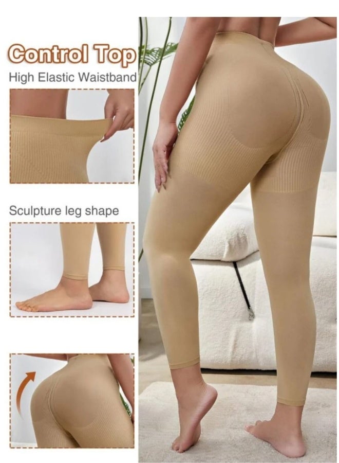 Fstyle Medical Leggings with a High Waist Suitable for Varicose Veins Size M - Image 3