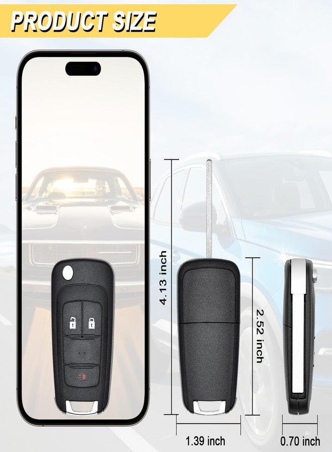 Vurkcy Key Fob Replacement for 2010-2019 Chevrolet Equinox, OHT01060512, 2pcs - Image 4