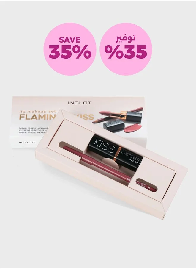 Inglot Kiss Catcher Lip Kit - Flamingo Kiss 35% Savings