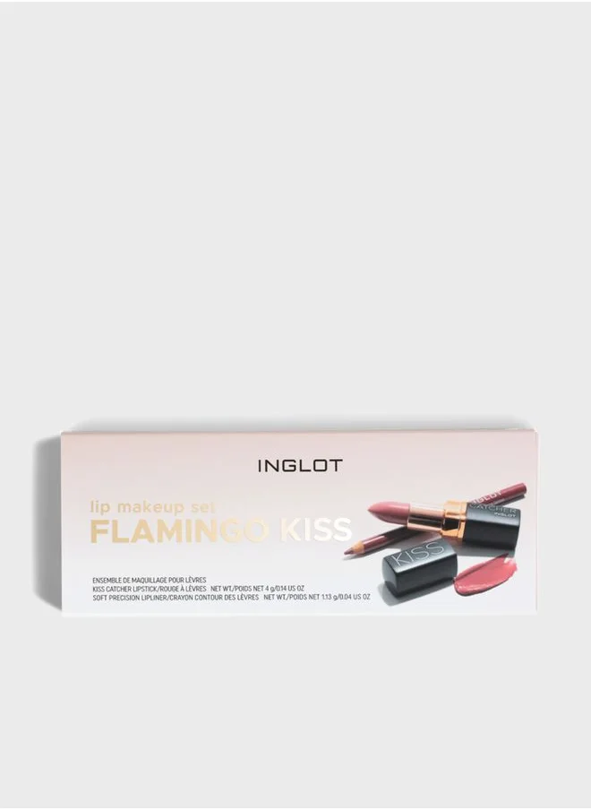 Inglot Kiss Catcher Lip Kit - Flamingo Kiss 35% Savings