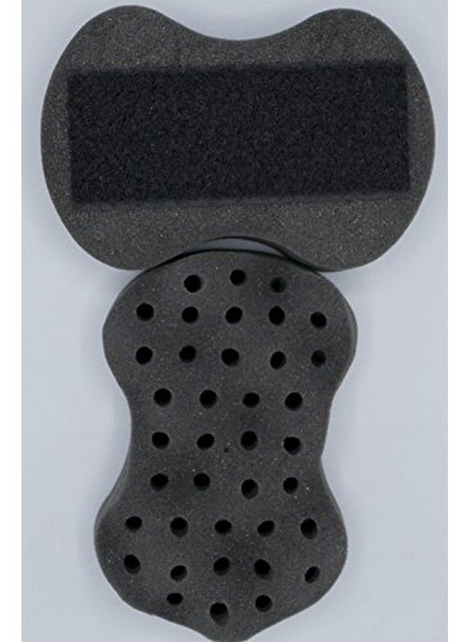 NuDred إسفنجة شعر خشبية بديلة للتجاعيد واللفائف والتويستات - إسفنجة دريد بحفر صغيرة متعرجة - Image 4