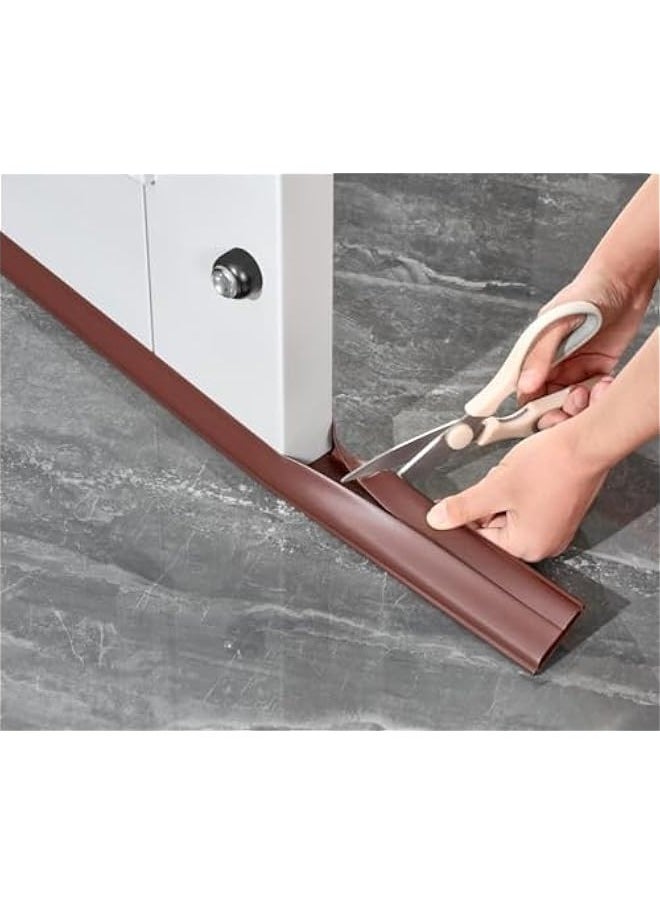 TRASSLE 96cm Door Joint Sealing Strip Adjustable soundproof and Windproof Strips -Used to Block Cold air, Noise, Sound, dust, Light,and Odor  - Image 4