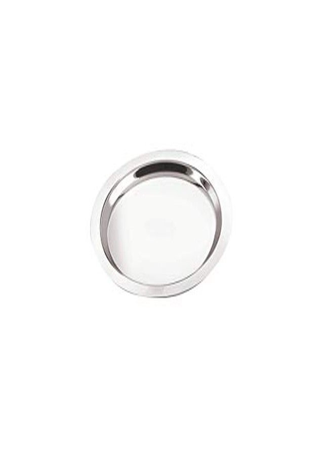 Neelam Stainless Steel 24, 22 Gauge, Tope Cover/Ciba/Lid/Cheeba/Dhakan, 37 cm, Set of 3, Multipurpose, Round Steel Lid, Silver