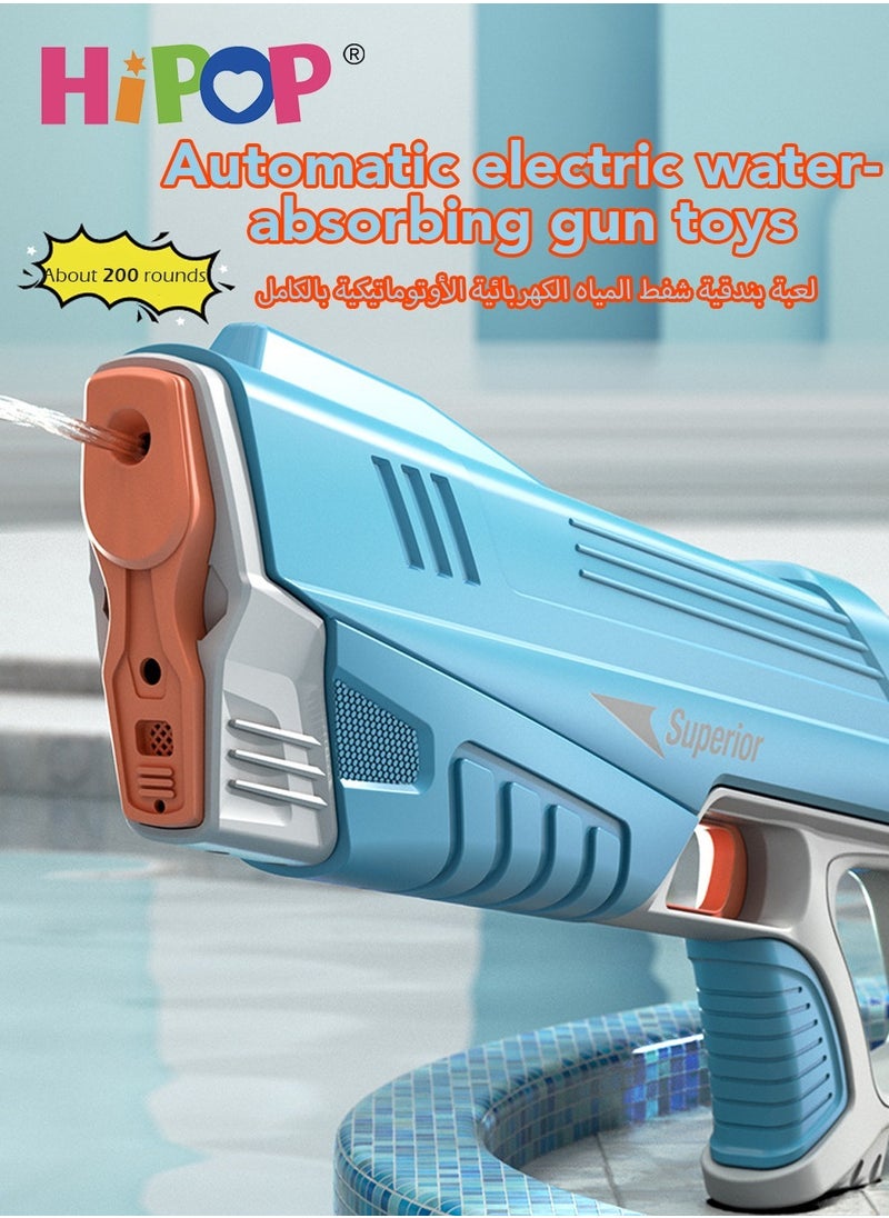HIPOP - Water Gun Toy for Kids,Realistic Water Blasters Model That Absorbs Water Automatically,Water Battle Game Toy Gun - Image 1