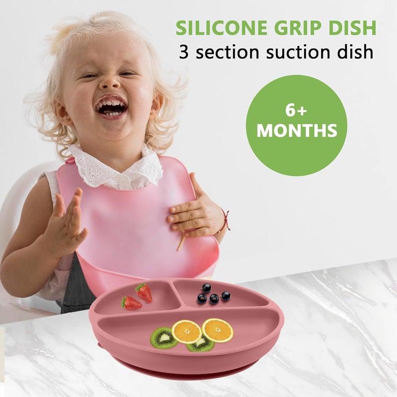 PEEPER Suction Plate for Baby, Toddler Plates with Secure Silicone Grip, Silicone Plates for Babies, Microwave Plates for Kids, Baby Plates for Food, BPA Free, Dishwasher, Unbreakable Feeding Plates - Image 5