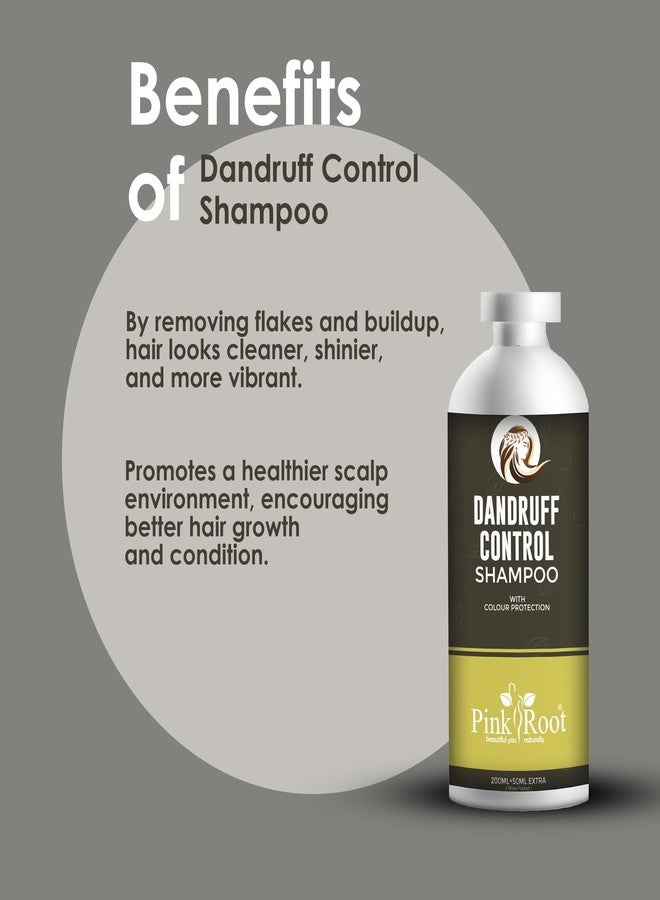 Pink Root Dandruff Control Shampoo 250ml and Conditioner 250ml (Pack of 2) - For Controlling Dandruff, Hair Growth - Image 2