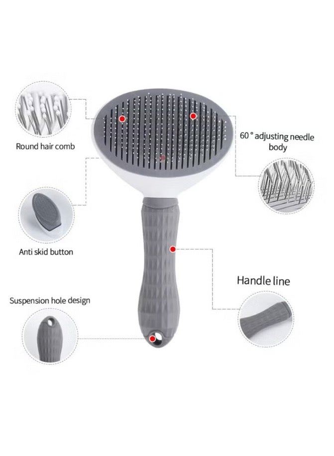 SKY-TOUCH Pet Cat Brush for Shedding and Grooming, Dog Hair Removal Brush, Pet Groomer Shedding Grooming Tools Combs Rakes, Cats Brush for Short or Long Haired Removes Loose Hair and Tangles - Image 3