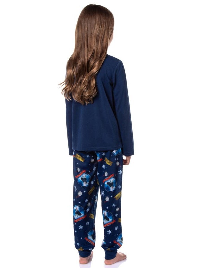 INTIMO The Polar Express Girls' Train Movie Film Sleep Jogger Pajama Set (7/8) - Image 5