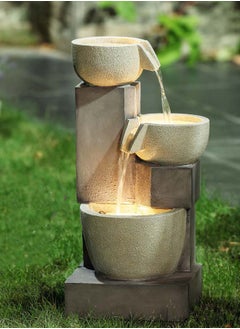 Suncoast SUNCOAST Polyresin Cascading Fountain with LED Light - 30x27x61 cm  - Image 2