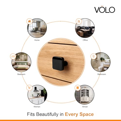 VOLO Cabinet Knobs - Drawer & Door Knobs (Black, 10) - Image 4