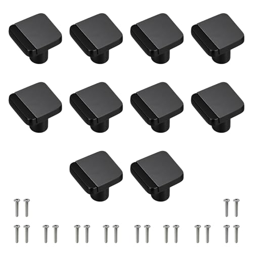 VOLO Cabinet Knobs - Drawer & Door Knobs (Black, 10) - Image 1
