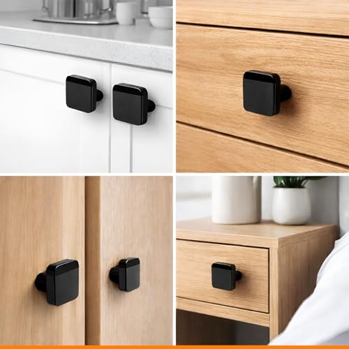 VOLO Cabinet Knobs - Drawer & Door Knobs (Black, 10) - Image 5