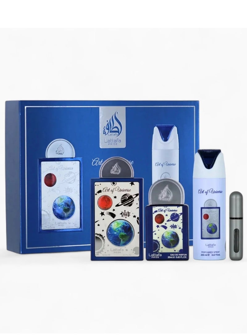 لطافة مجموعة هدايا ارت اوف يونيفرس او دي بارفان 3 قطع - Image 1