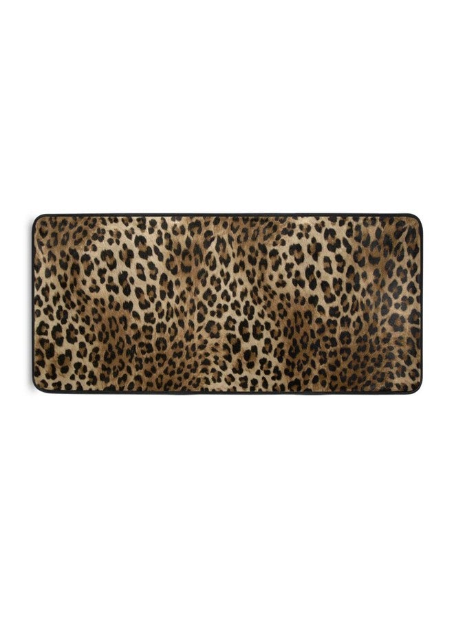 xigua Vintage Leopard Print Area Rug - 2' x 6' Washable Runner Rugs with Rubber Backing - Non Skid Floor Carpet for Indoor Living Room Hallway Kitchen - Image 1