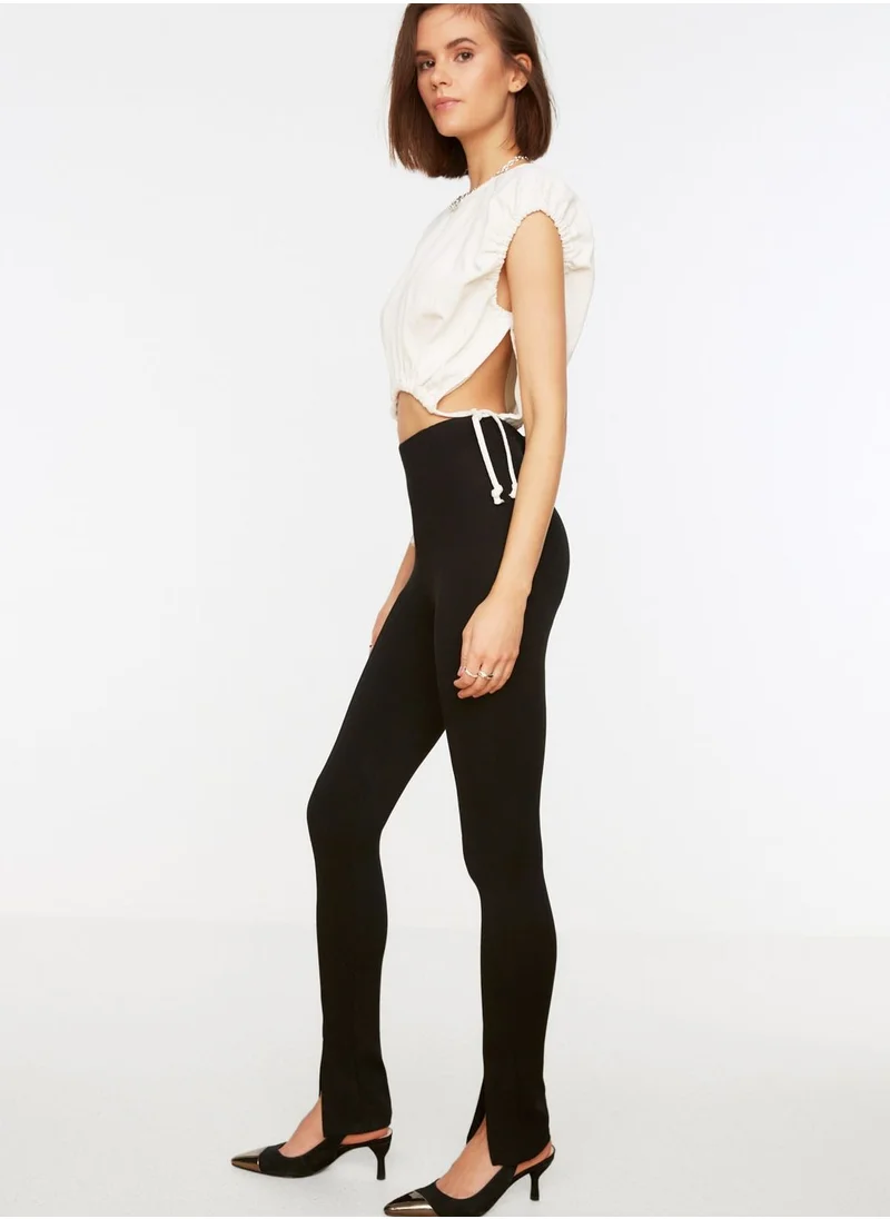 trendyol Front Slit Pants
