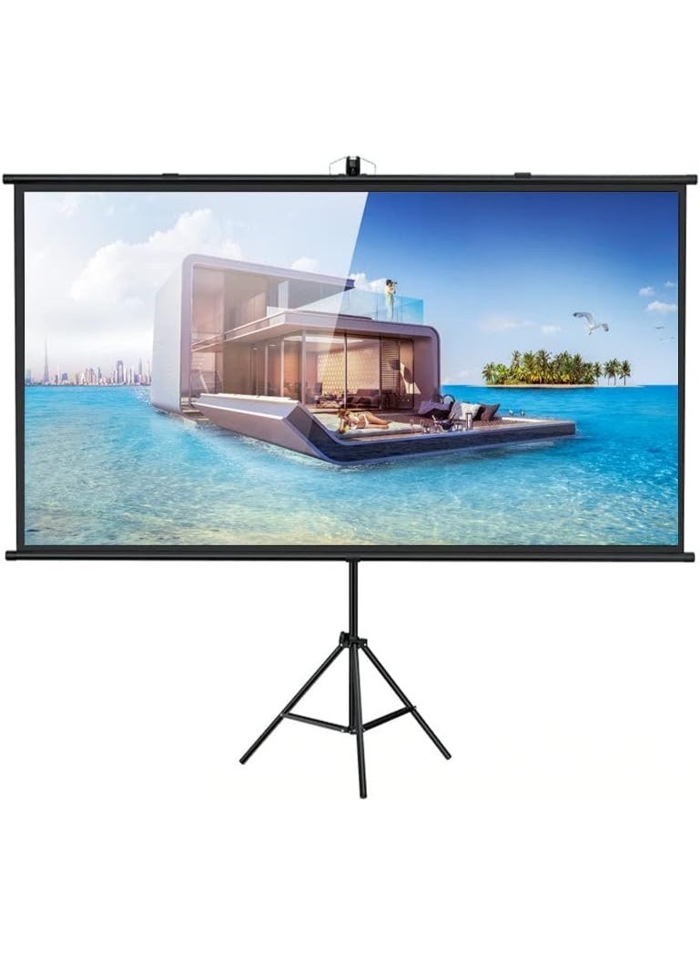 كروني شاشة عرض كروني المحمولة مقاس 72 بوصة مع حامل، شاشة عرض قابلة للطي، مثالية للمواعيد العائلية - Image 1