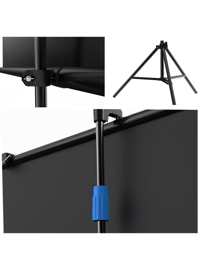 كروني شاشة عرض كروني المحمولة مقاس 72 بوصة مع حامل، شاشة عرض قابلة للطي، مثالية للمواعيد العائلية - Image 4