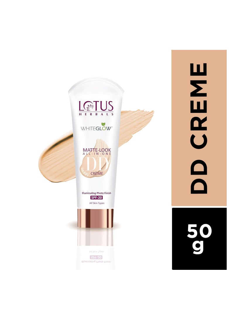 LOTUS HERBALS Lotus Herbals Whiteglow Matte Look All In One Dd Crã¨Me Spf 20 - Pink Beige, 50 G  - Image 2