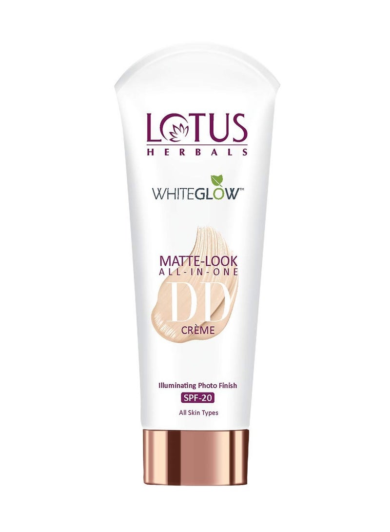 LOTUS HERBALS Lotus Herbals Whiteglow Matte Look All In One Dd Crã¨Me Spf 20 - Pink Beige, 50 G  - Image 1