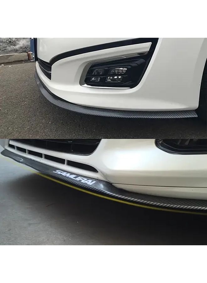 Black Car Front Bumper Lip Spoiler Guard Durable Rubber Anti Collision Strip Side Skirt Edge Protector - Image 2