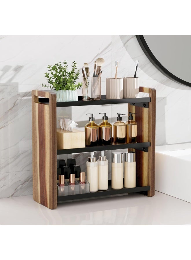 NIUB 3 Tier Bathroom & Kitchen Counter Organizer, Countertop Bathroom Storage Shelf, Counter Tray and Vanity Organizer - Image 2