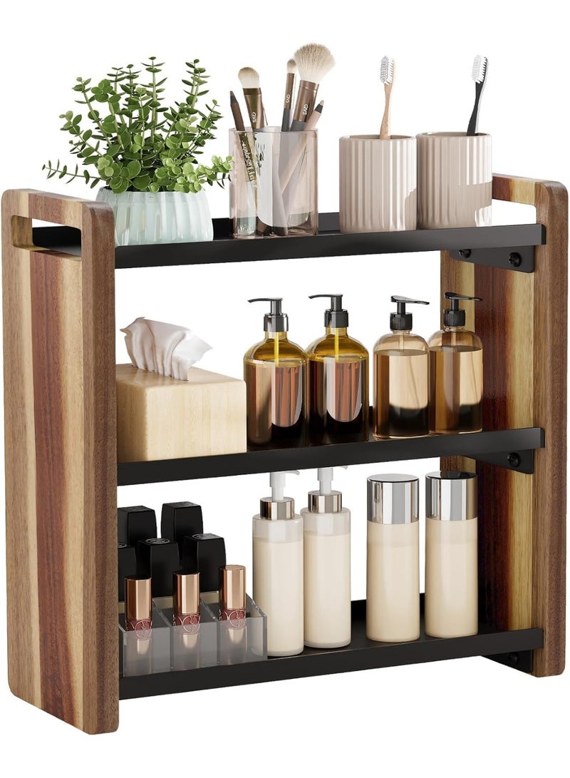 NIUB 3 Tier Bathroom & Kitchen Counter Organizer, Countertop Bathroom Storage Shelf, Counter Tray and Vanity Organizer - Image 1