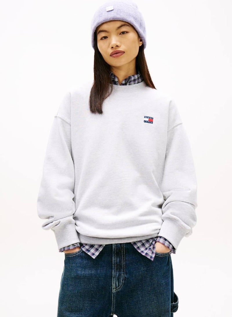 TOMMY JEANS Logo Badge Relaxed Sweatshirt - Image 2