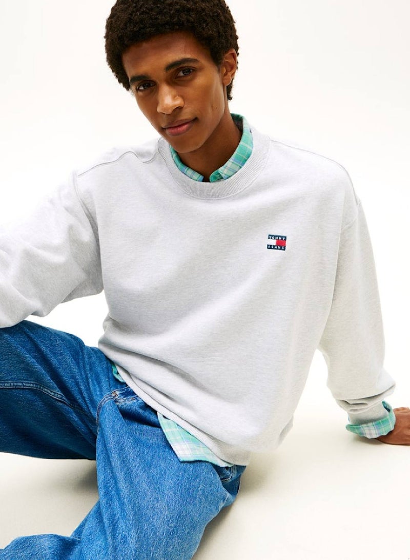 TOMMY JEANS Logo Badge Relaxed Sweatshirt - Image 5