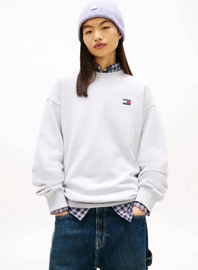 Logo Badge Relaxed Sweatshirt