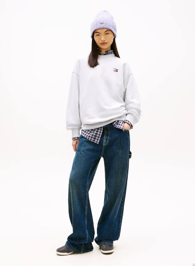 TOMMY JEANS Logo Badge Relaxed Sweatshirt - Image 4