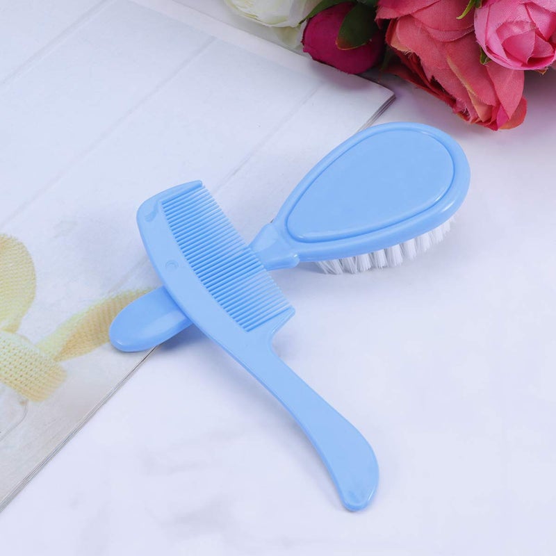 SUPVOX Baby Baby Massage Comb Hair Brush and Comb Set Hairbrush with Soft Goat Bristles for Newborn Infant Hair Brush Toddlers Baby Head Massager - Image 5