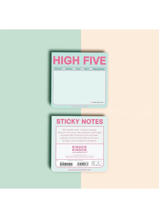 Knock Knock High Five Sticky Notes (Pastel Edition)  - Image 3