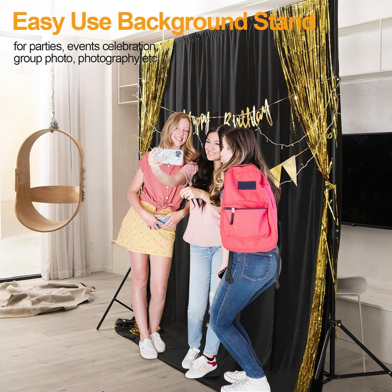 EMART Photo Backdrop Stand kit, 10 x 10 ft Back Drop Adjustable Frame for Photography, Photoshoot Banner Background Support Holder for Parties Dectoration - Image 5