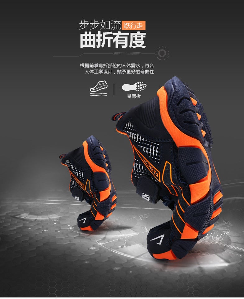 Mesh Sneakers Lightweight Flexible Sole Walking Shoes For Kids Indoor And Outdoor Activities - Image 4
