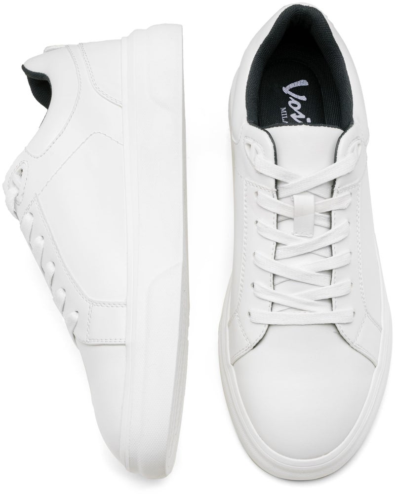 Vostey Men's Casual Shoes Fashion Sneakers Breathable Business Sneakers for Men (BMY5012A White 10.5) - Image 3