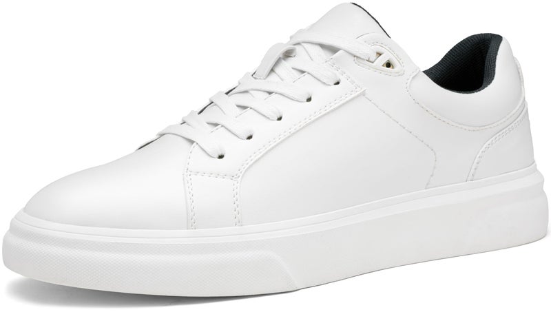 Vostey Men's Casual Shoes Fashion Sneakers Breathable Business Sneakers for Men (BMY5012A White 10.5) - Image 1