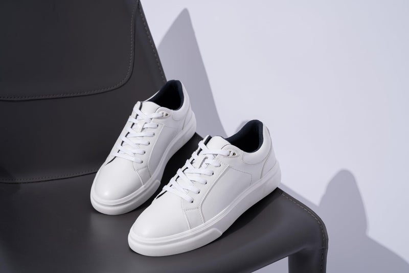 Vostey Men's Casual Shoes Fashion Sneakers Breathable Business Sneakers for Men (BMY5012A White 10.5) - Image 4